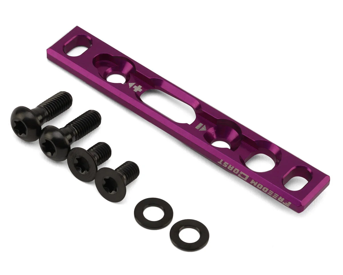 Freedom Coast Front Flat Mount Disc Brake Adapter (Purple) (140/160mm Front)